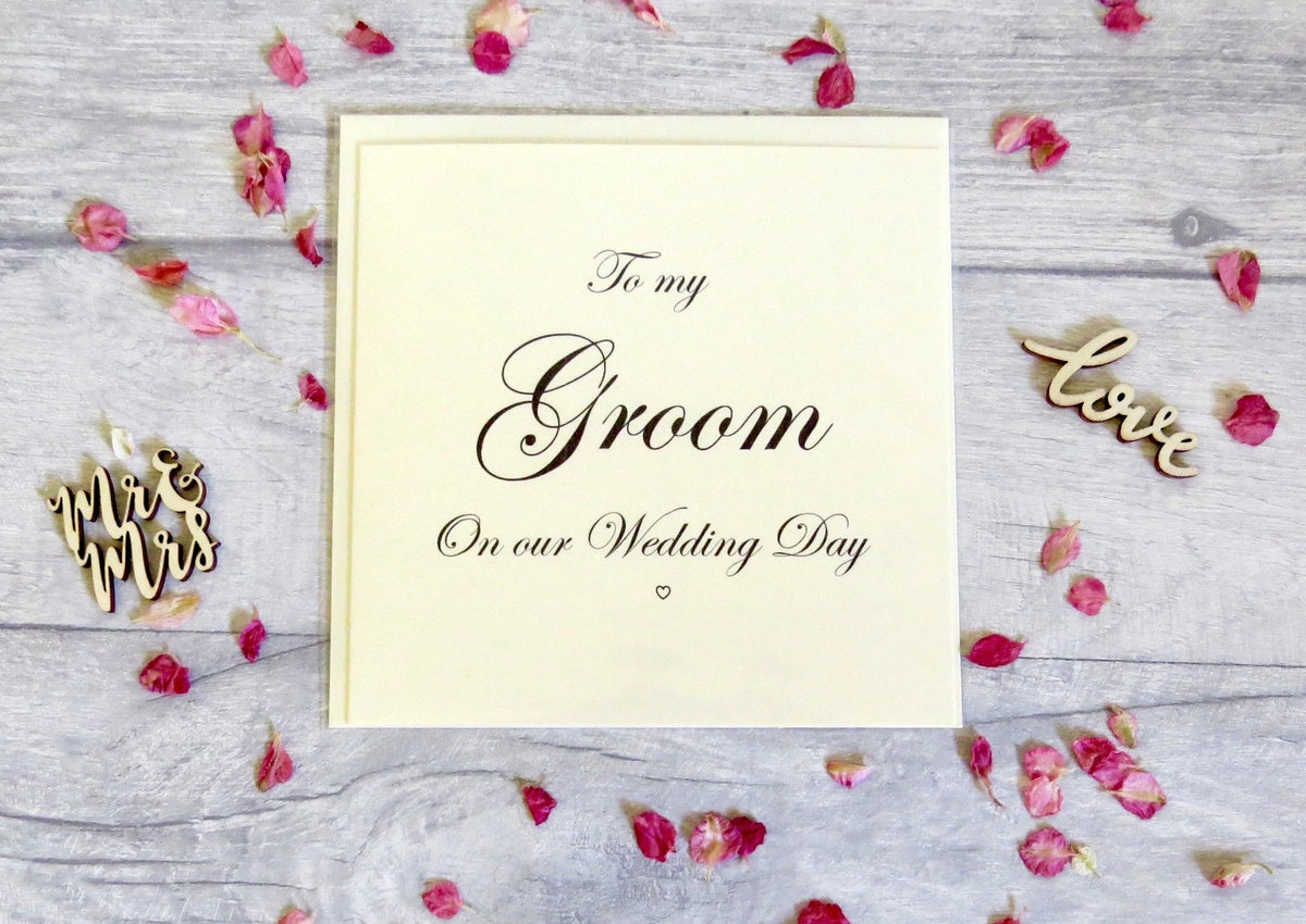 'Groom' Wedding Day Card
