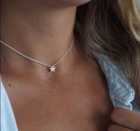 STAR  Minimalist 14K Gold Stainless Steel Tarnish free Necklace