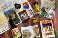 American Wanderlust product examples - your Random Box will feature a new U.S. state, not necessarily picture in these photos