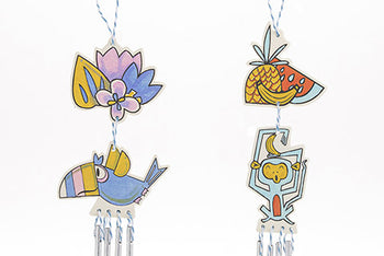 Jungle Animal Wind Chime Kit: 2 Assorted Styles