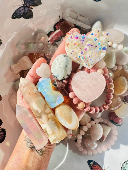 Mystery Crystal Box | TikTok Crystal Mystery Box - Crystal Confetti - Mystery Scoop - Mystery Crystal Candle Listing
