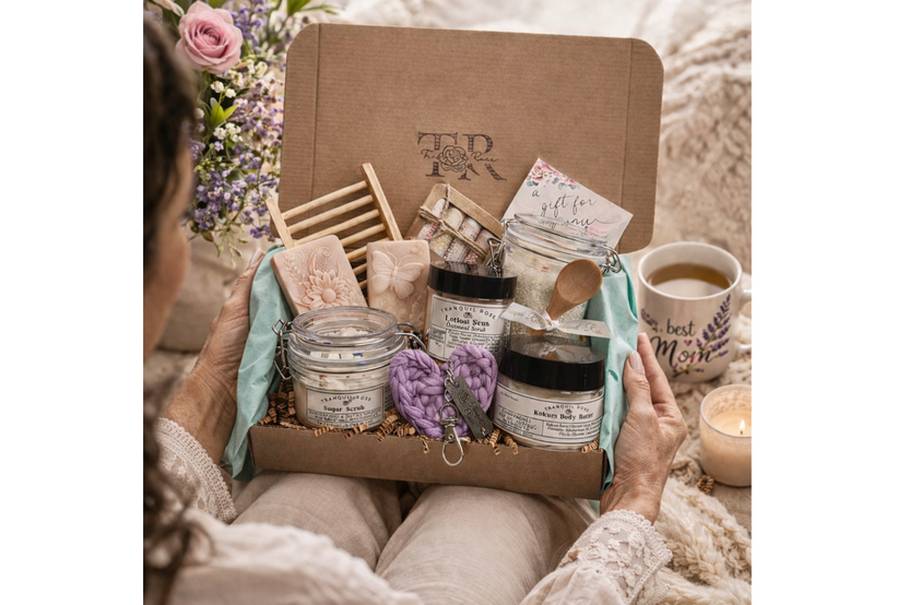 Natural bath and body subscription box for relaxation and self-care
Pampering spa box with lavender accents and handcrafted bath products
Wo