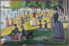 Georges Seurat's A Sunday on La Grande Jatte, the pointillist masterpiece featured in the December Art Club Monthly box