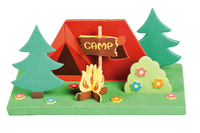 Foam camping scene for 3-5