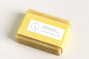 2 x Natural Handmade Soap Bar, Pink Grapefruit Soap