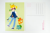Ash & Pokemon Postcard