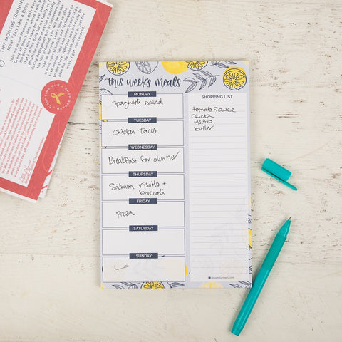 Magnetic Meal Plan Notepad