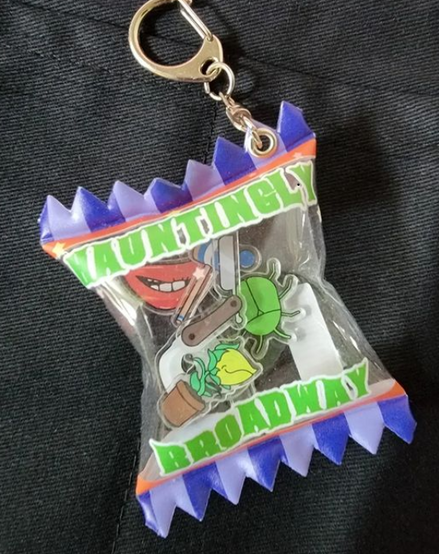 Hauntingly Broadway Halloween Musical Charm Candy Bag Keychain