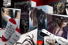Dark Romance Book Box with bookish themed merchandise expertly curated and custom-made by Gothika Books!
