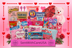 Valentine's Day Gift Box for Boyfriend for Girlfriend - Valentines Day Snack Box Candy Box Chocolates Gift Idea for Grandkids