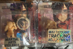 Sometimes action figures are sent from outr exclusive partners. Items vary in material, from various plastics and resins. 