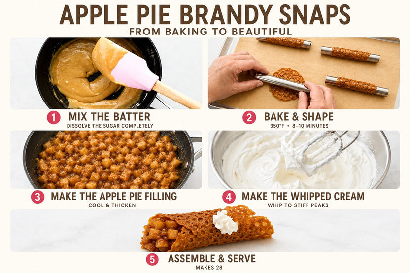 Apple Pie Brandy Snaps - DIY Baking Kit, Ideal Baking Gift by CrumbleCrate