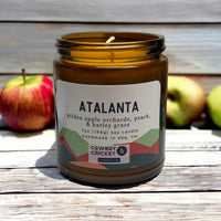 Atalanta Soy Candles and Melts - Golden Apple Orchards, Peach, & Barley Grass - Mythology Inspired