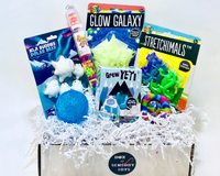 January Fidget Box
• Glow Stars
• Fliparoo
• Grow Yeti
• Kiji Buddies
• Rainbow Snapperz
• LED Snowball
• Building Blocks tube