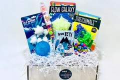 January Fidget Box
• Glow Stars
• Fliparoo
• Grow Yeti
• Kiji Buddies
• Rainbow Snapperz
• LED Snowball
• Building Blocks tube