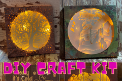 DIY Adult Craft Kit - Magical Shadowbox Home Decor