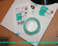 Shipping Materials, insert customer cards, labels, etc that are used when your mystery box is sent out to your home.