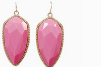 Accent your outfit with earrings that make a statement.  Frame your face with these arrowhead earrings that are faceted to reflect light.