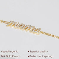 Sparkling 14k Gold ‘Momma’ Necklace - A Gift That Shows Mom You Care