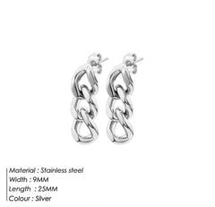 ARIA 14K Gold Chain Earrings