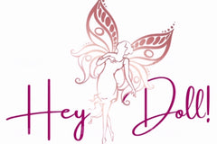 Our logo symbolizes self-expression and creativity, blending a doll and butterfly design to celebrate individuality and empowerment.