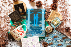 book-themed mystery box with exclusive editions