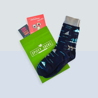 Whale Watching Sock - Men's