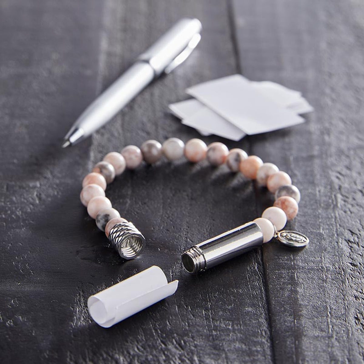 Stone Saint Bracelet (with prayer capsule)