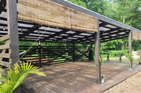 Our Pavilion at the Moon Garden Where evening blooms and flowing water create a serene outdoor haven for rest and reflection.