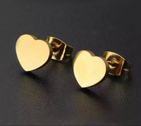 MINI HEART ♡ 14k Gold Tarnish Free Stud Earrings