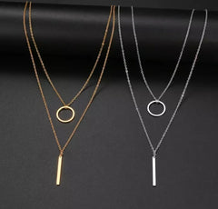 ALPHA Tarnish-free Gold|Silver Layered Necklace