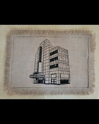Broadway Theater Placemats - Lyceum Theatre, Broadway Theatre Sketch on Jute Placemat