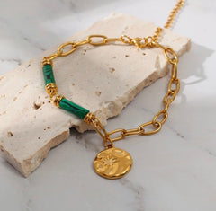 FLORA♡ Stainless Steel Gold Bracelet