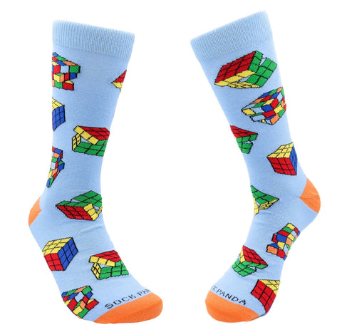 Fun Puzzle Cube Socks from the Sock Panda (Men's Sized)