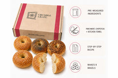 New York Style Bagels - DIY Baking Kit by CrumbleCrate