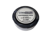 We see a basic latent fingerprint kit with brush powder and tape to lift latent fingerprints from surfaces