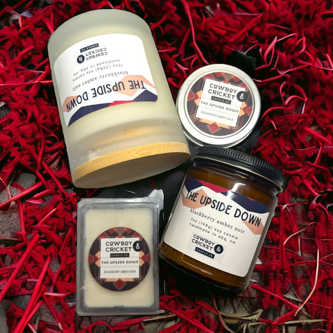 The Upside Down Soy Candles and Melts - Blackberry Amber Noir