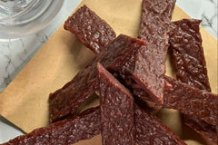 Snack Size: Boozy Jerky Style Steak Strip & Snack Stick Variety 8 Packages // 20 Servings