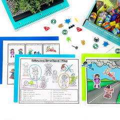 Superhero-themed Speech Therapy Box