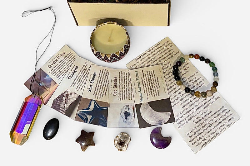 Crystal Healing Set of the Month with assorted crystals