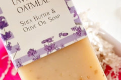 Smoms Lifestyle Soap Subscription Box -  Features Lavender Oatmeal made with real oats for gentle exfoliation transforming your bath routine