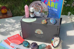 Beautifully designed divine monthly meditation box, perfect for mindfulness rituals, prayer, and self-reflection sessions. 