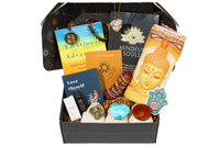 Divine mindful monthly meditation box with sacred aesthetics, ideal for deep meditation, prayer, and spiritual growth, uniquely crafted.