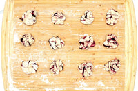 Blueberry Knots from scratch baking kit featuring vegan braided pastry knots filled with blueberry, makes a thoughtful homemade gift.