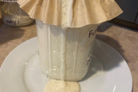 This image shows how active Risen Sourdough Starter Co. highly active starter, that is more than doubled in size and spilled out above !