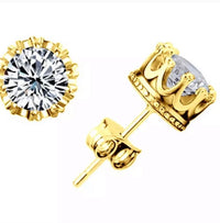 ROYAL ♡  925 Sterling Silver AAA Cubic Zirconia Diamond Stud Earrings