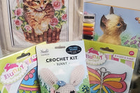 Craft n Stitch Subscription Boxes for teens are filled with at least one sewing kit & three variety craft kits, plus stickers, tools & more