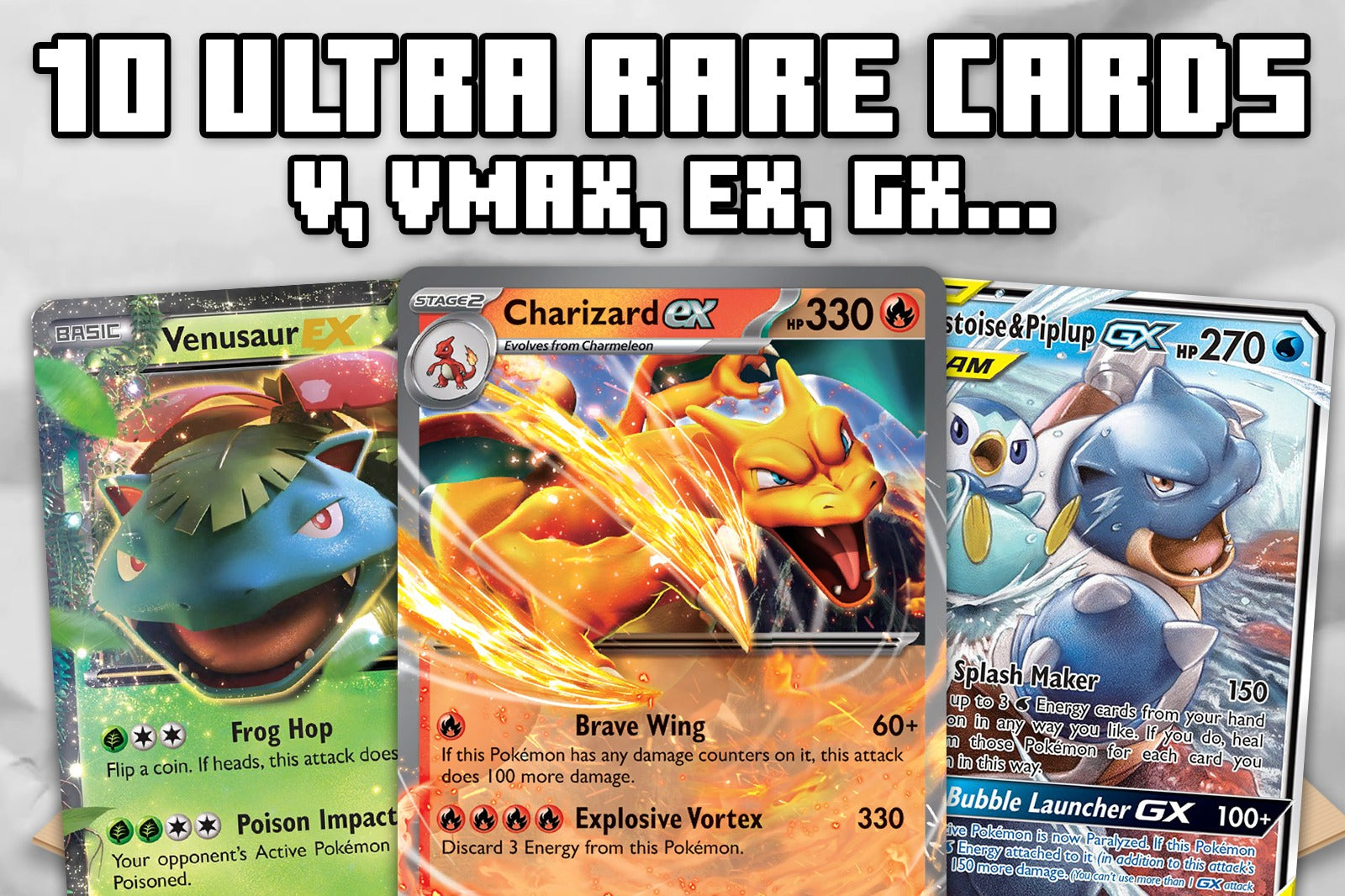Pokémon Card GOD Pack! - 10 Ultra Rare OR Full Art Cards (Assorted Lot