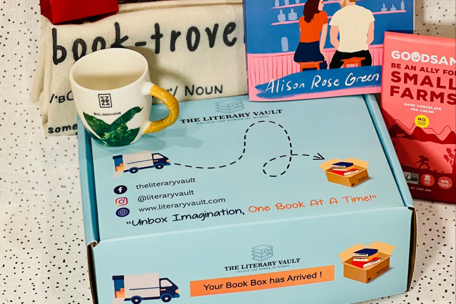YA Book Subscription Box- Books, beverage, chocolates and more