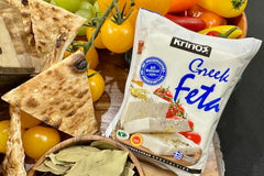 Krinos Greek feta, is as authentic as it gets when it comes to feta cheese. This quintessential feta cheese is made from sheep's milk.